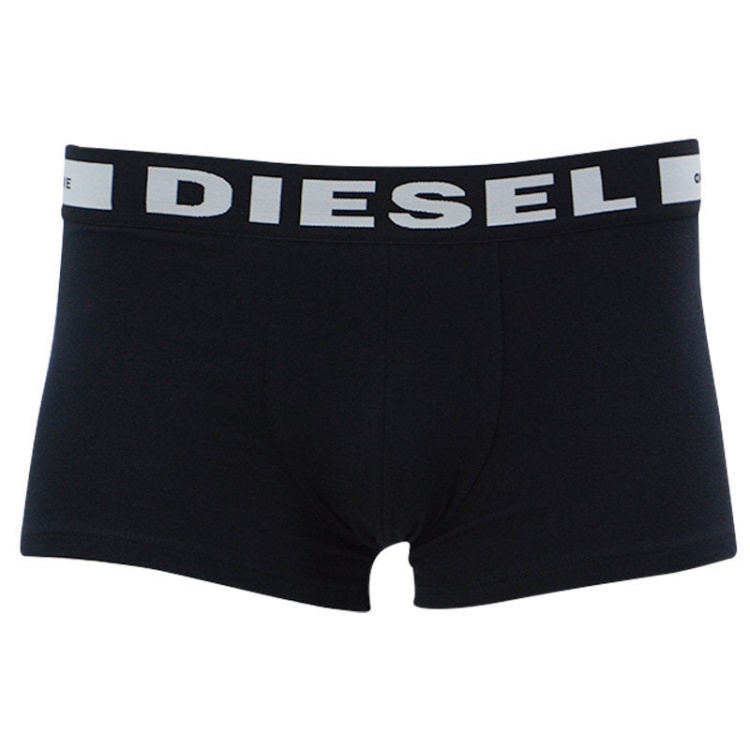 Diesel Men's Boxer Trunks Shorts 3 Pack Regular Soft Cotton Black Underwear Gift