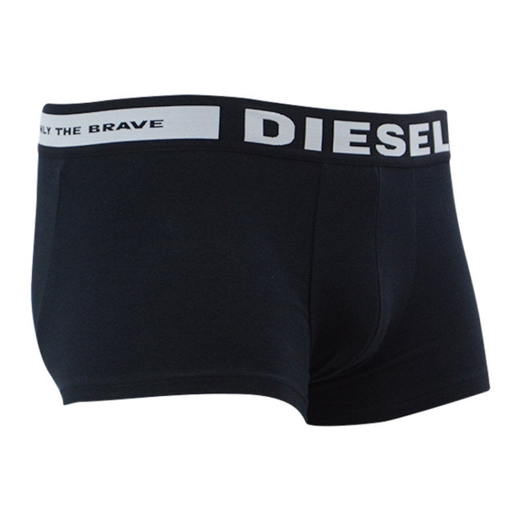 Diesel Men's Boxer Trunks Shorts 3 Pack Regular Soft Cotton Black Underwear Gift