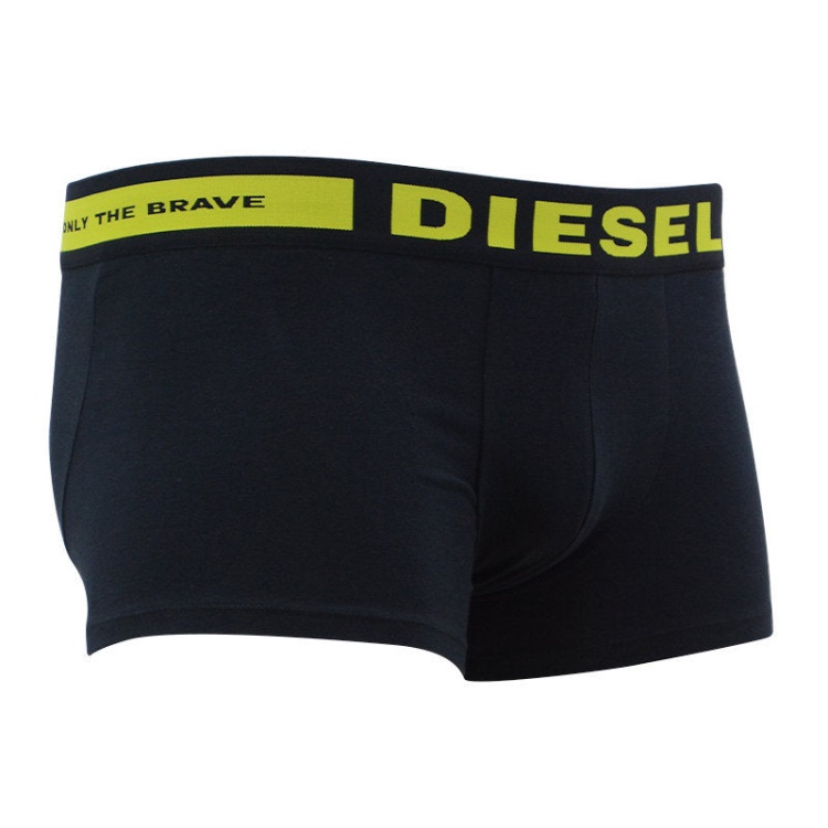 Diesel Men's Boxer Trunks Shorts 3 Pack Regular Soft Cotton Black Underwear Gift