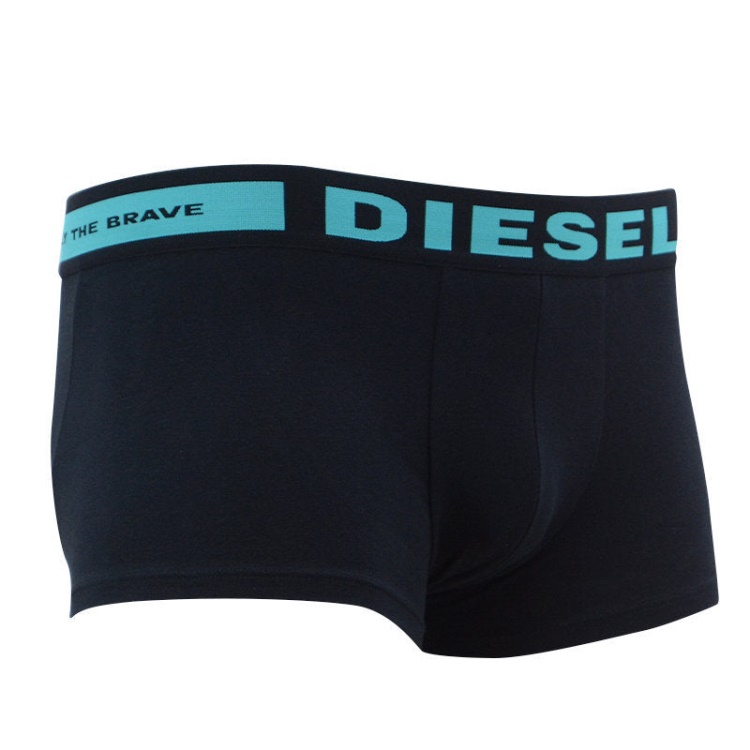Diesel Men's Boxer Trunks Shorts 3 Pack Regular Soft Cotton Black Underwear Gift