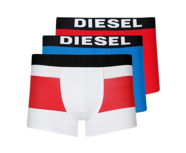Diesel Umbx Damien Men's Boxer Trunk Cotton 3 Pack Seasonal Edition E7B-2971