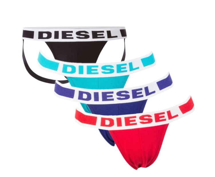 Blue/Navy/Red Fresh & Bright Umbr-Jocky Men's Jockstrap Xs - Xxl Modal Comfy Fit Thong Diesel