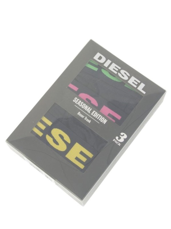 Diesel Seasonal Edition Men's Boxer Cotton 3 Pack Underwear Trunks Giftbox