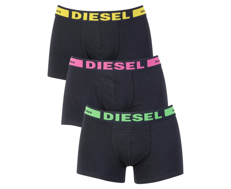 Diesel Seasonal Edition Men's Boxer Cotton 3 Pack Underwear Trunks Giftbox