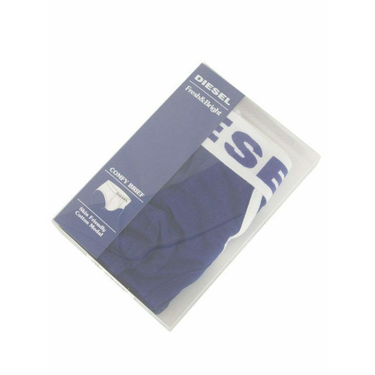 Dark Blue/Orange/Red/Black Diesel Fresh And Bright Men's Comfy Briefs Cotton Modal 1X Pack Underwear Trunks