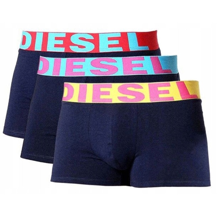 Diesel Men's Trunks Boxer Shorts Underwear Pack Of 3 High Quality Men's Trunk Multicolor Blue/Red/Black