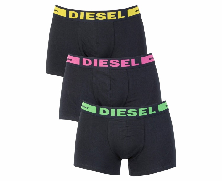Diesel Men's Trunks Boxer Shorts Underwear Pack Of 3 High Quality Men's Trunk Multicolor Blue/Red/Black