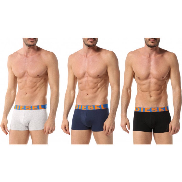 Diesel Men's Trunks Boxer Shorts Underwear Pack Of 3 High Quality Men's Trunk Multicolor Blue/Red/Black