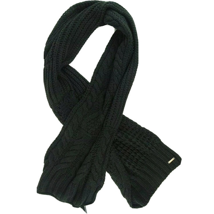 K Andro Men's Scarf Winter Shawl Wrap Casual Women's Scarves Muffler Diesel Black/Maroon