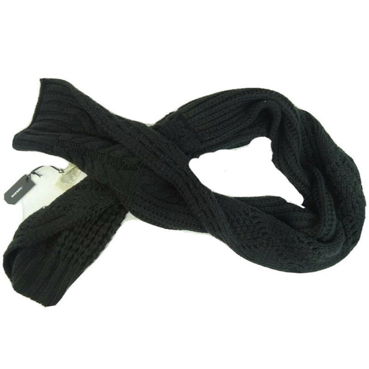 K Andro Men's Scarf Winter Shawl Wrap Casual Women's Scarves Muffler Diesel Black/Maroon