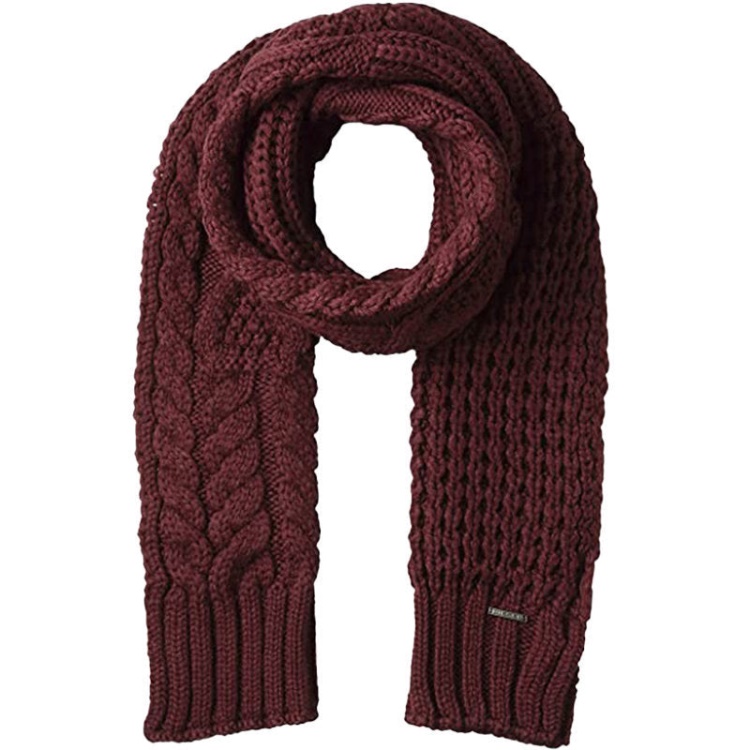 K Andro Men's Scarf Winter Shawl Wrap Casual Women's Scarves Muffler Diesel Black/Maroon
