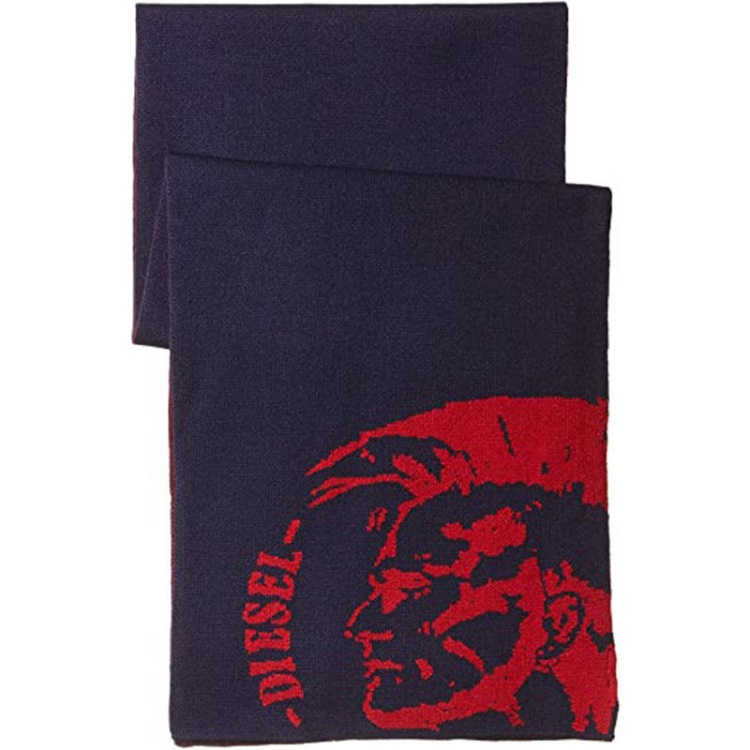 Diesel K-Duboo Men's Scarf Winter Shawl Wrap Casual Gents Scarves Muffler Navy