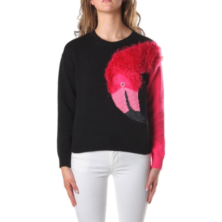 Diesel M Flamy A Flamingo 0Hanu Women's Sweatshirt Crew Neck Pullover Knit Jumper