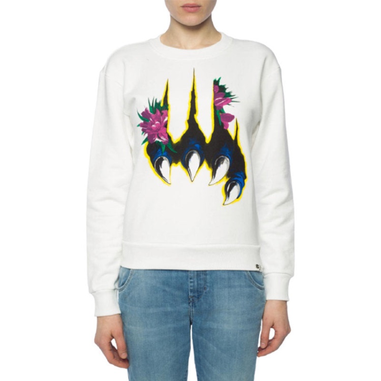 F Felpa 0Baps Women Sweatshirt Crew Neck Ladies Winter Pullover Jumper Diesel