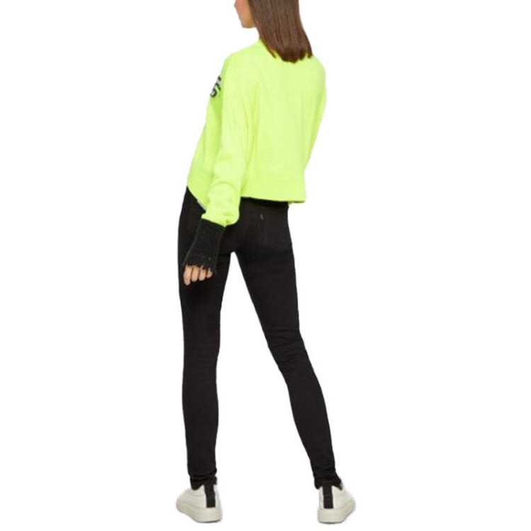 M Ticx Women's Sweatshirt Long Sleeve Ladies Pullover Wool Knitwear Green Diesel