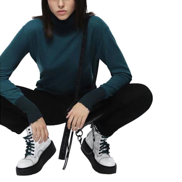 Diesel M Hacny Women's Sweatshirt Turtle Neck Cardigan Pullover Jumper