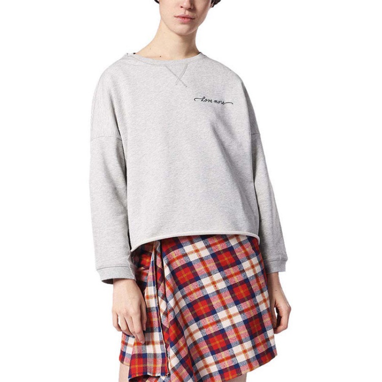 F Gertrude New Women's Oversize Sweatshirts Casual Jumper Cotton Cardigan Diesel