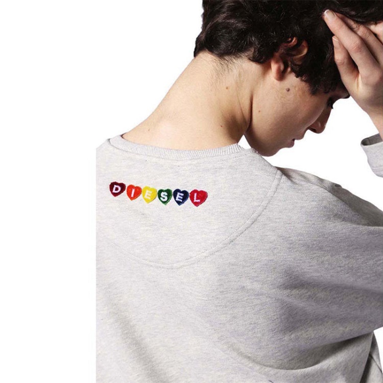 F Gertrude New Women's Oversize Sweatshirts Casual Jumper Cotton Cardigan Diesel