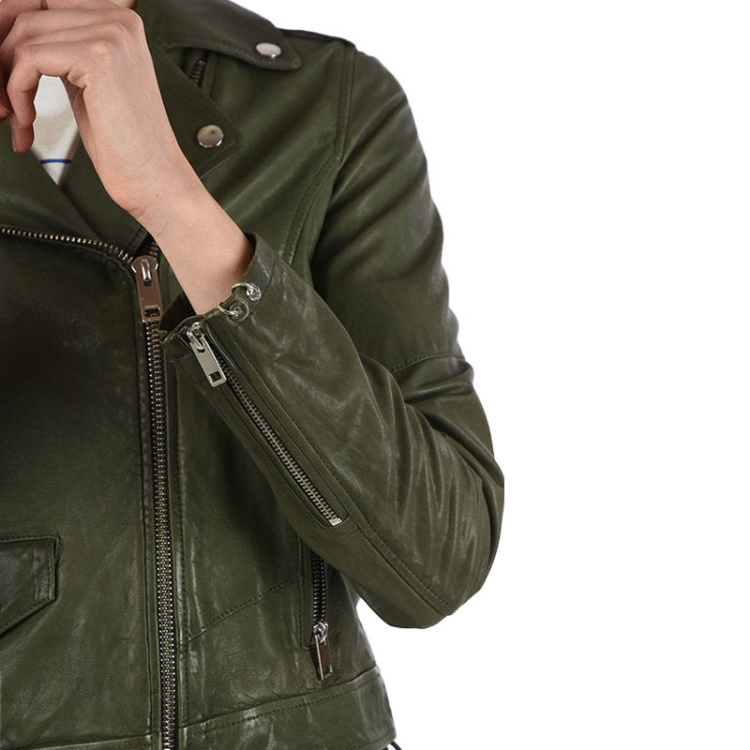 Diesel R Sery Women's Jackets Stylish Leather Racer Coats Casual Biker Jackets