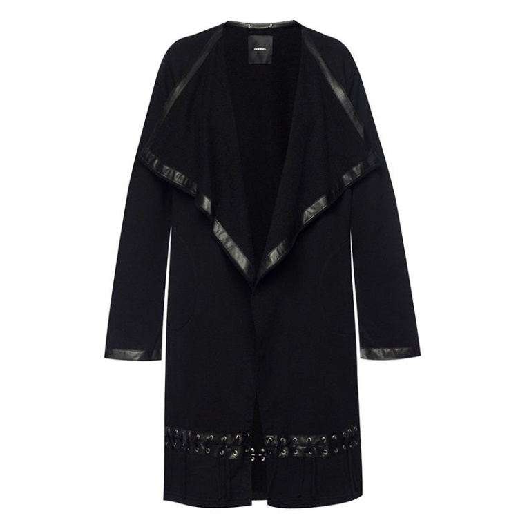 Diesel G Glam 900 Women's Trench Coat Virgin Wool Jacket Single Breasted Overcoat