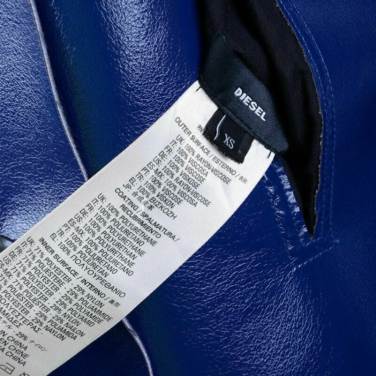 Diesel L Lilac Women's Jacket Double Breasted Coat Winter Reversible Overcoat