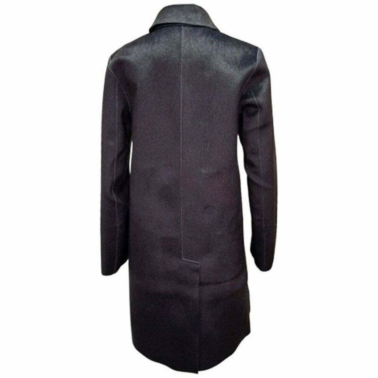 Diesel L Lilac Women's Jacket Double Breasted Coat Winter Reversible Overcoat