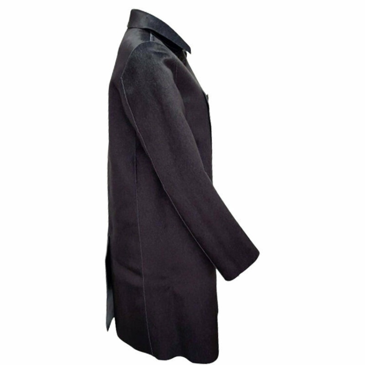 Diesel L Lilac Women's Jacket Double Breasted Coat Winter Reversible Overcoat