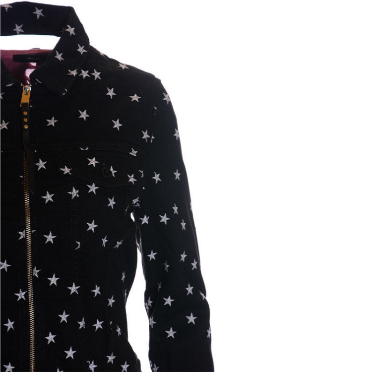 De Rocky Women's Jackets Stylish Denim Racer Coats Casual Biker Jackets Diesel