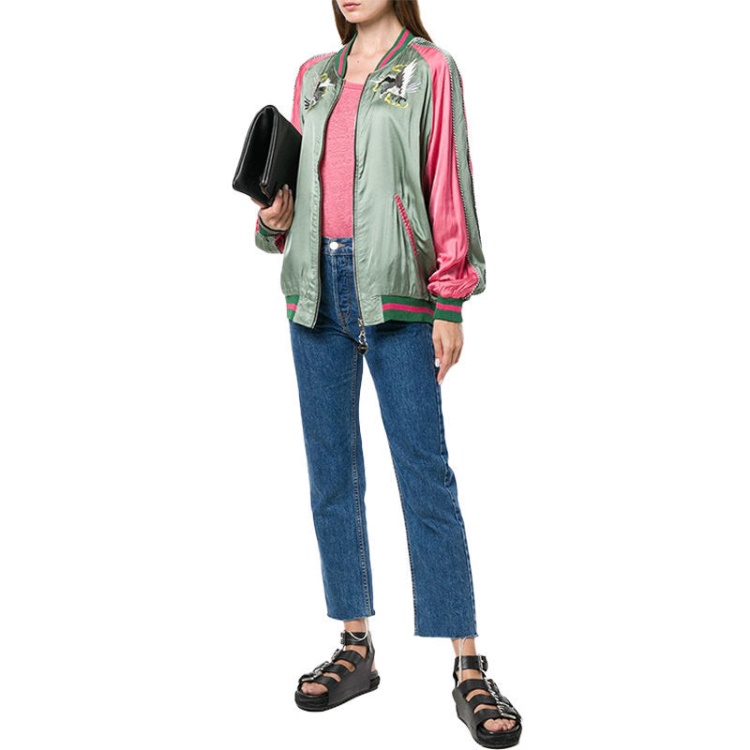 Diesel G Frank A Women's Bomber Jacket Ladies Winter Outwear Reversible Coat Xs S