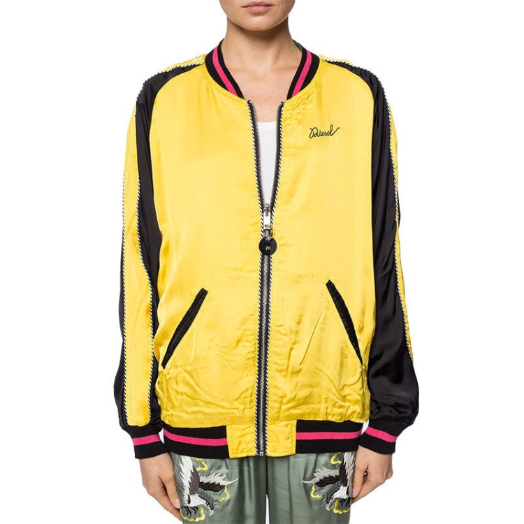 Diesel G Frank A Women's Bomber Jacket Ladies Winter Outwear Reversible Coat Xs S