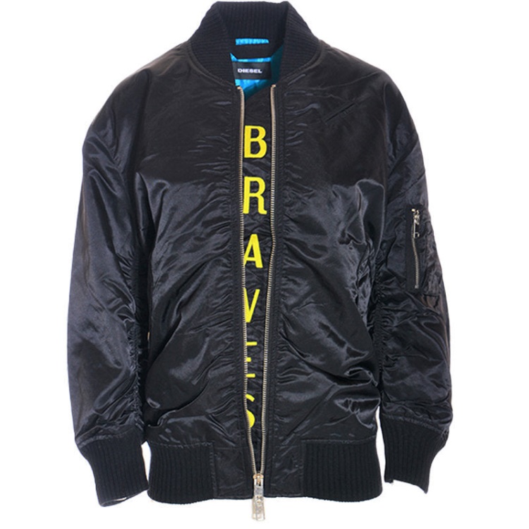 R Krista Women's Bomber Jacket Full Sleeve Quilted Outwear Casual Coat Diesel