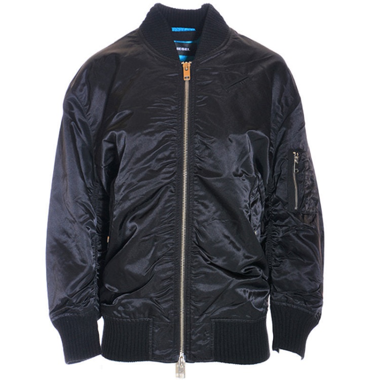 R Krista Women's Bomber Jacket Full Sleeve Quilted Outwear Casual Coat Diesel