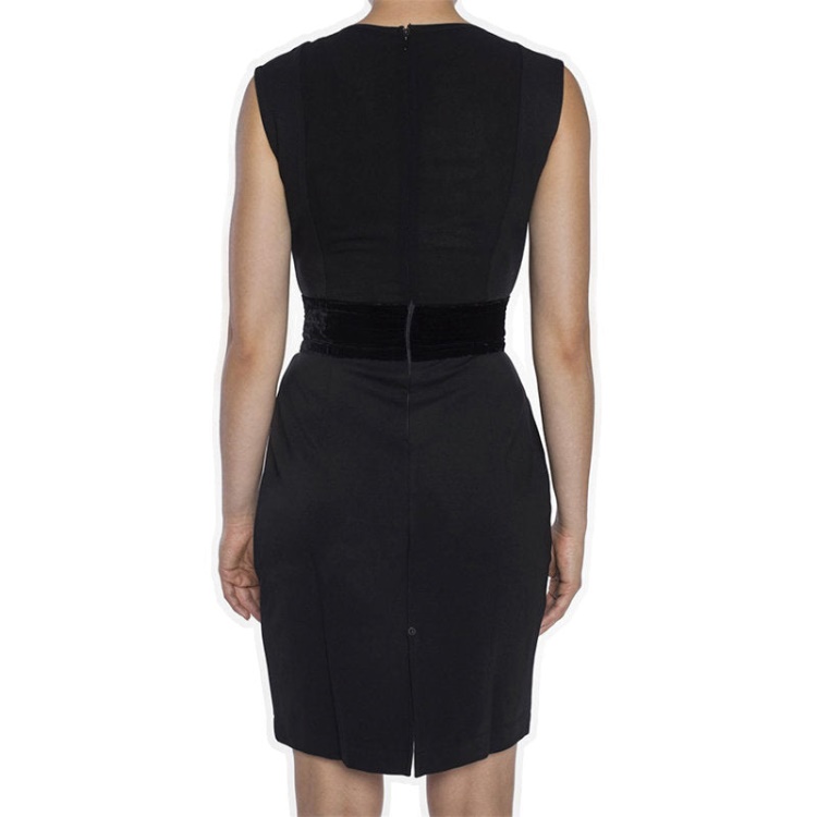 D Kelsey Women's Dress Round Neck Sleeveless Short Top Party Velvet Black Diesel