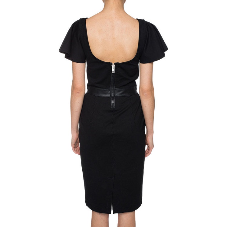 Diesel D Sonal Women's Cut Out Detail Dress Ladies Round Neck Short Sleeve Dress