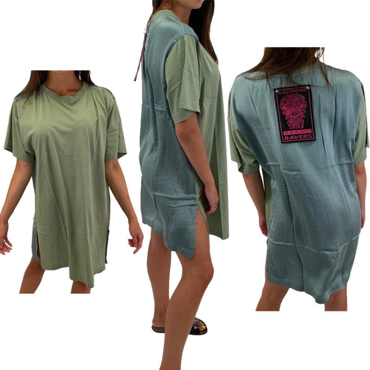 Diesel T Grace Women's Dress Round Neck Long Dress Regular Fit Casual Tops