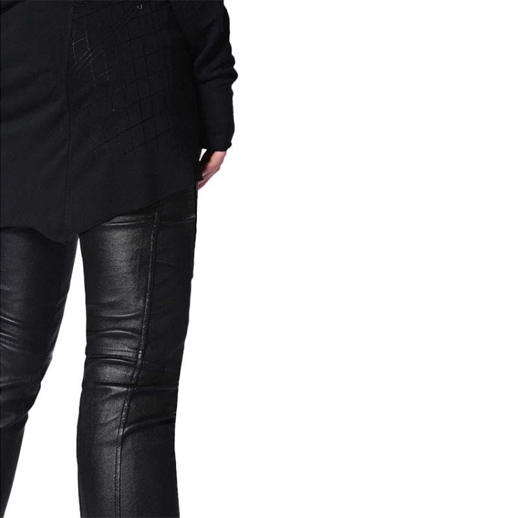 T Charl Women's Dress Round Neck Short Dress Long Sleeves Relaxed Fit Tops Diesel