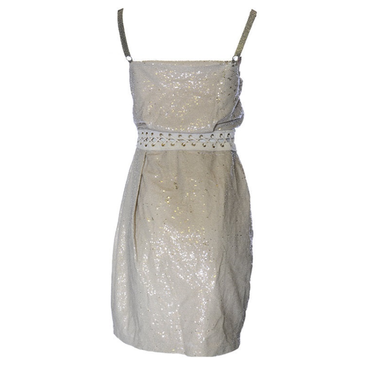 D Bookie Women's Dress Sleeveless Midi Shiny Summer Party Wear Pink Dress Diesel