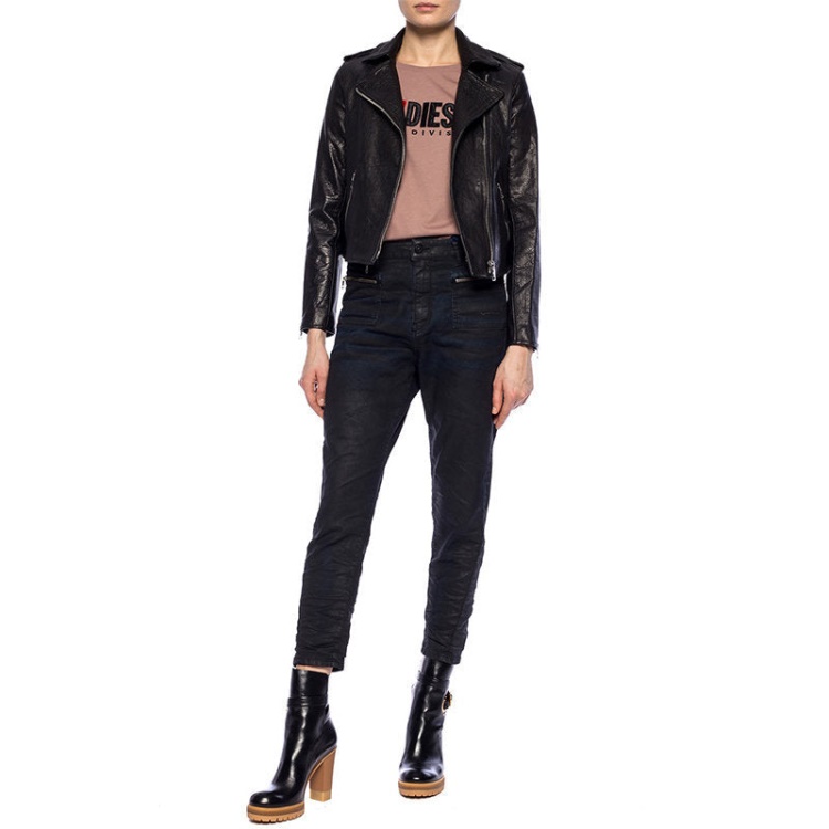 T Jacky D Women's T Shirt Crew Neck Short Sleeve Top Casual Summer Tee Diesel Blue/Off White/Pink