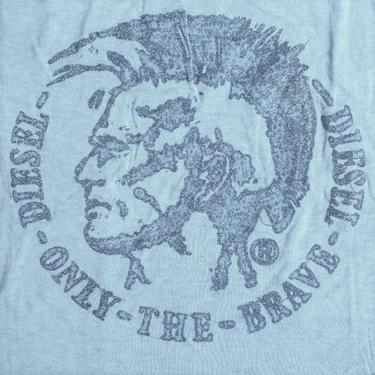 White/Black Diesel T Mori Women's T Shirt Crew Neck Short Sleeve Casual Summer Cotton Top New