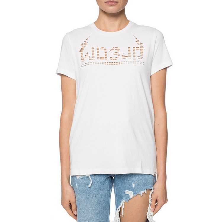 T Sily W Women's T-Shirt Crew Neck Short Sleeve Casual Summer Tops Diesel