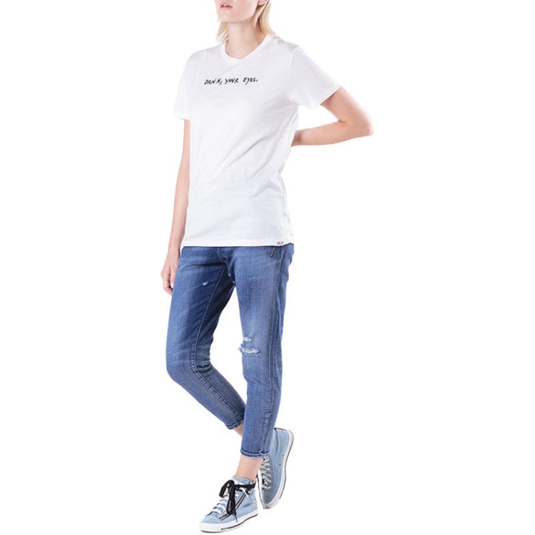 T Flavia A Women's T-Shirt Crew Neck Short Sleeve Casual Summer Tops Diesel