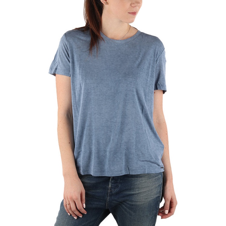Diesel T Moriplaque Women's T-Shirt Crew Neck Short Sleeve Casual Summer Blue Tee