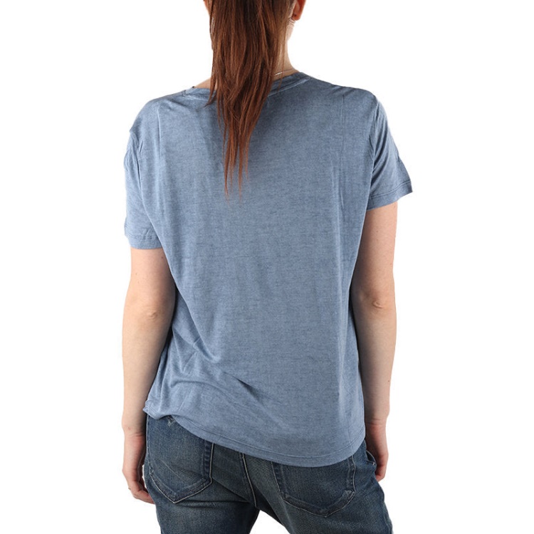 Diesel T Moriplaque Women's T-Shirt Crew Neck Short Sleeve Casual Summer Blue Tee