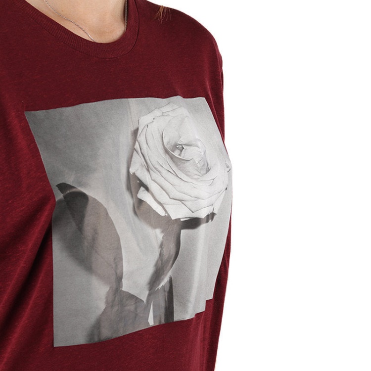 Diesel T Rachel P Women's T-Shirt Lyocell Crew Neck Summer Casual Burgundy Tee