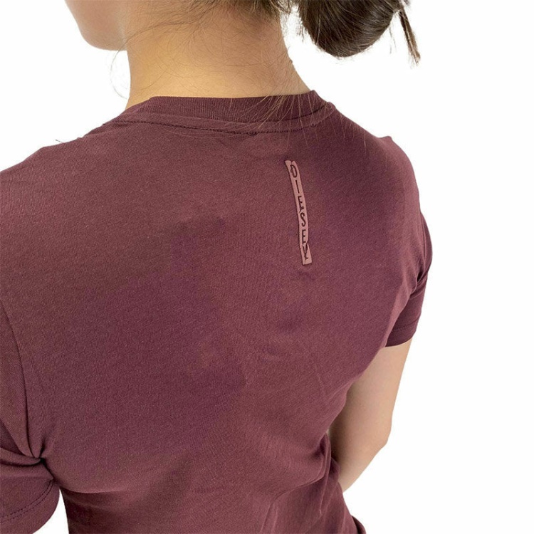 T Sily Riv Women's T Shirt Round Neck Short Sleeve Casual Summer Tops Diesel