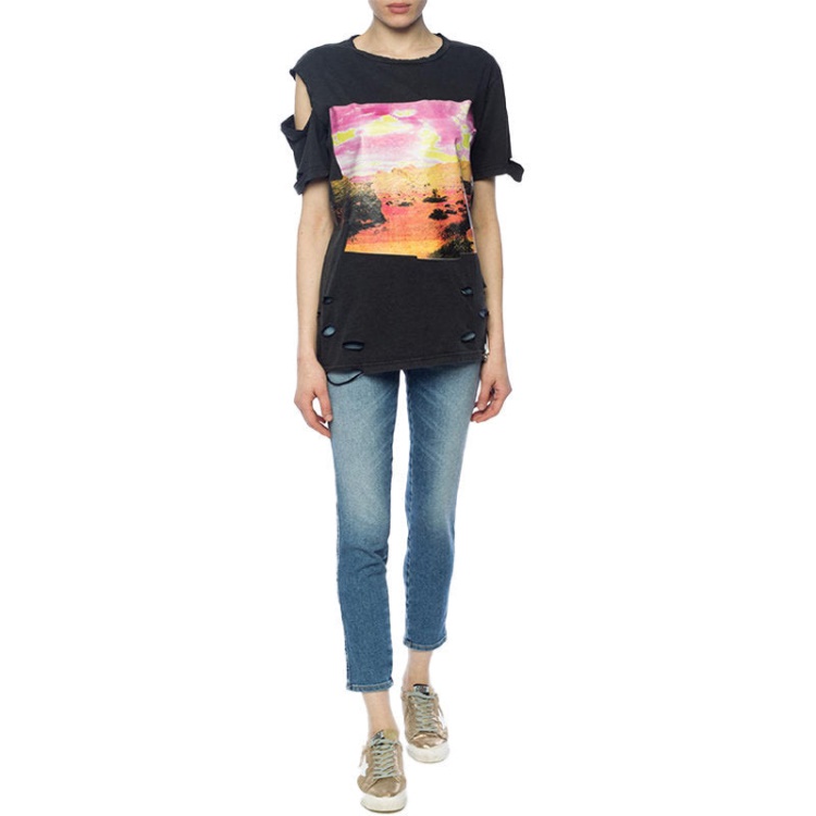 T Cynth Women's T Shirt Crew Neck Short Sleeves Regular Fit Casual Tops Diesel