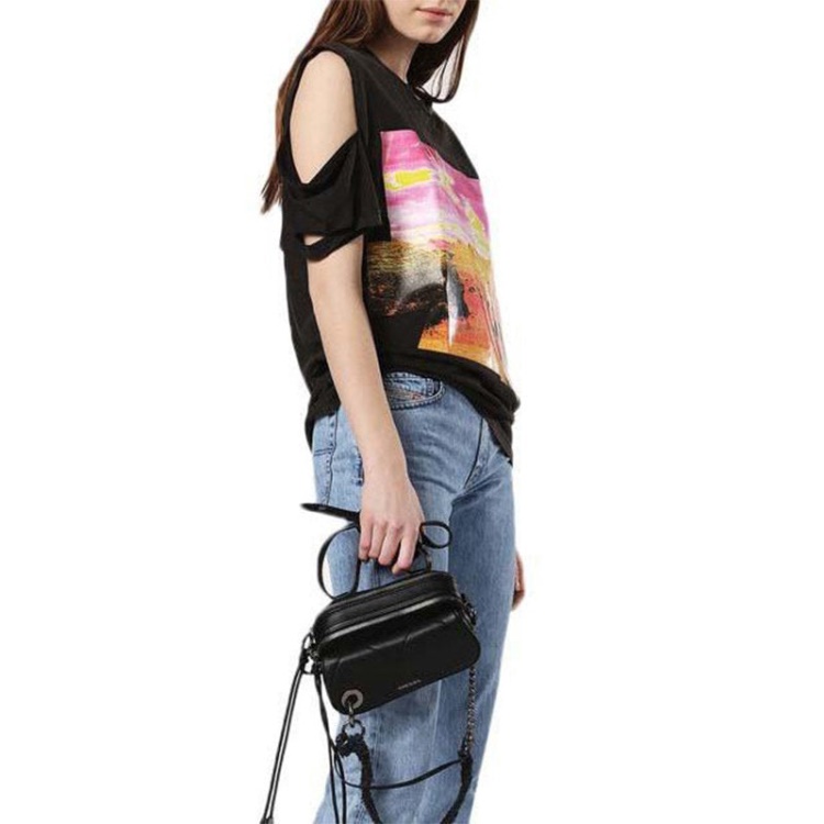 T Cynth Women's T Shirt Crew Neck Short Sleeves Regular Fit Casual Tops Diesel