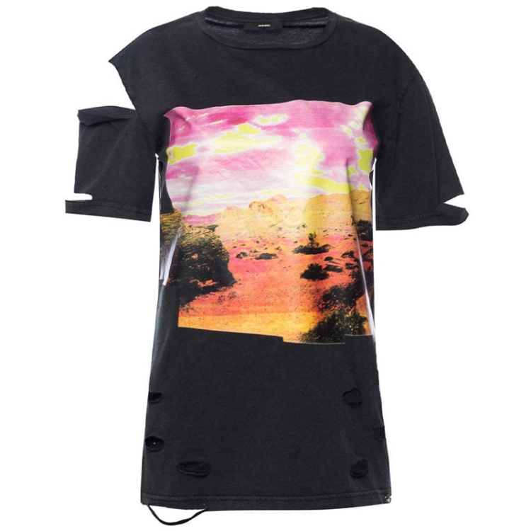 T Cynth Women's T Shirt Crew Neck Short Sleeves Regular Fit Casual Tops Diesel