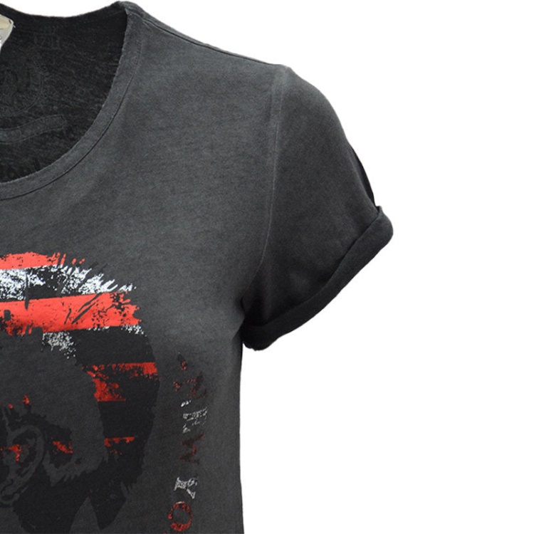 T Newyork Women's T Shirt Crew Neck Short Sleeves Regular Fit Casual Tops Diesel