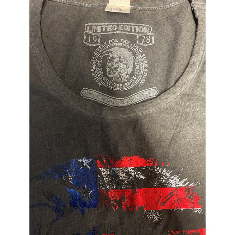 T Newyork Women's T Shirt Crew Neck Short Sleeves Regular Fit Casual Tops Diesel